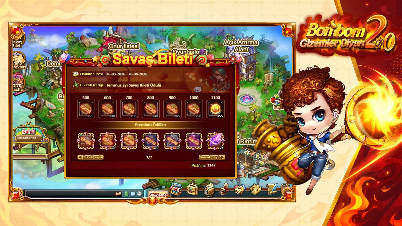 Savaş Bileti - Sezon boyunca görev yap, ödül kazan