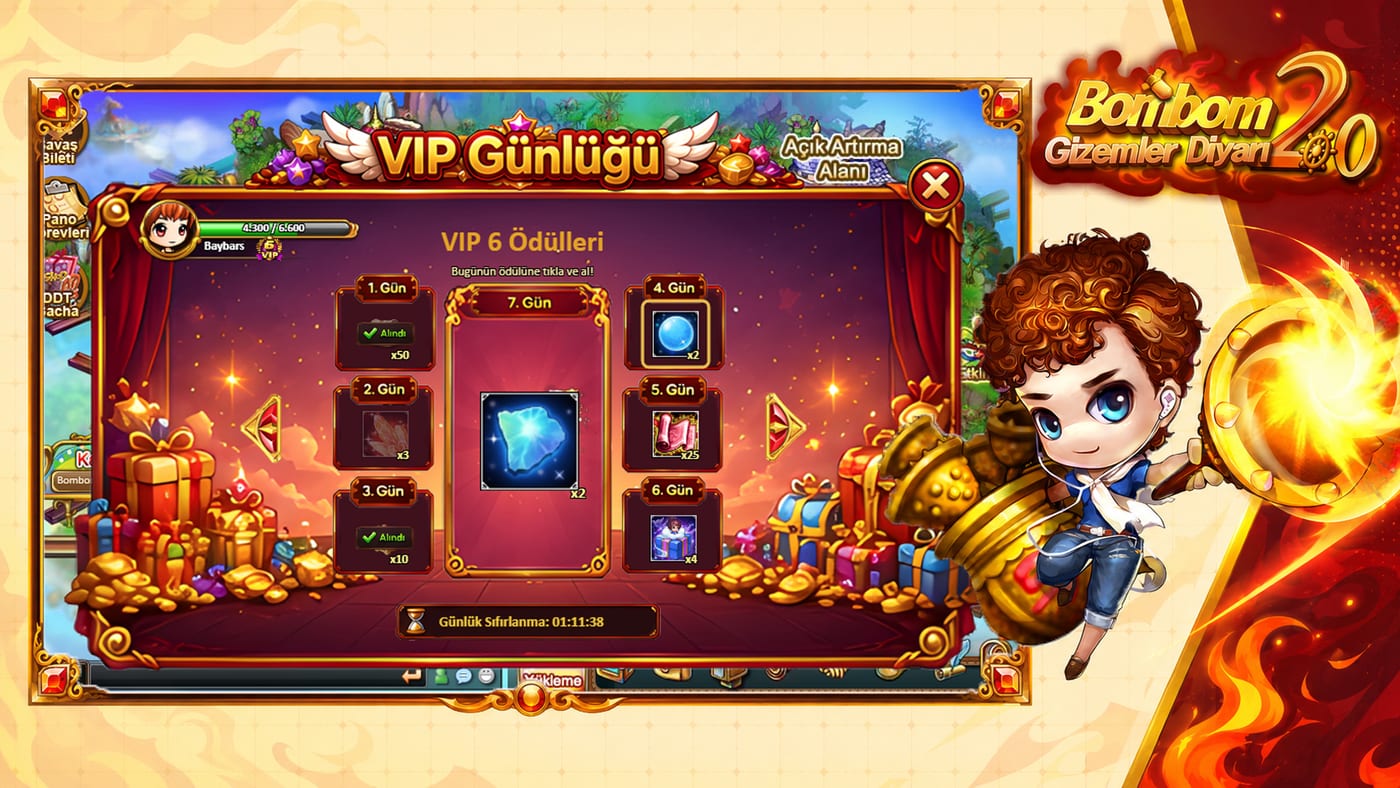 VIP Günlüğü - Her gün artan ayrıcalıklar